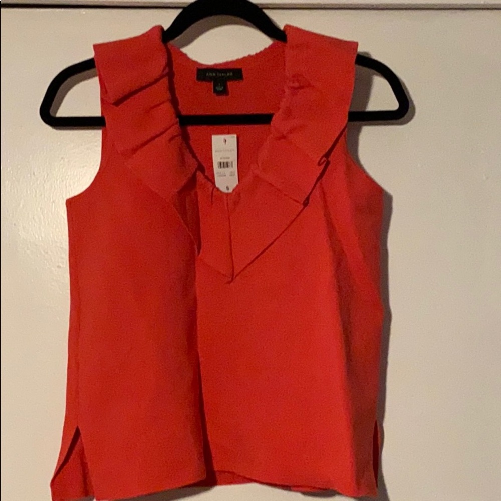 Ann Taylor coral blouse, BNWT (S)